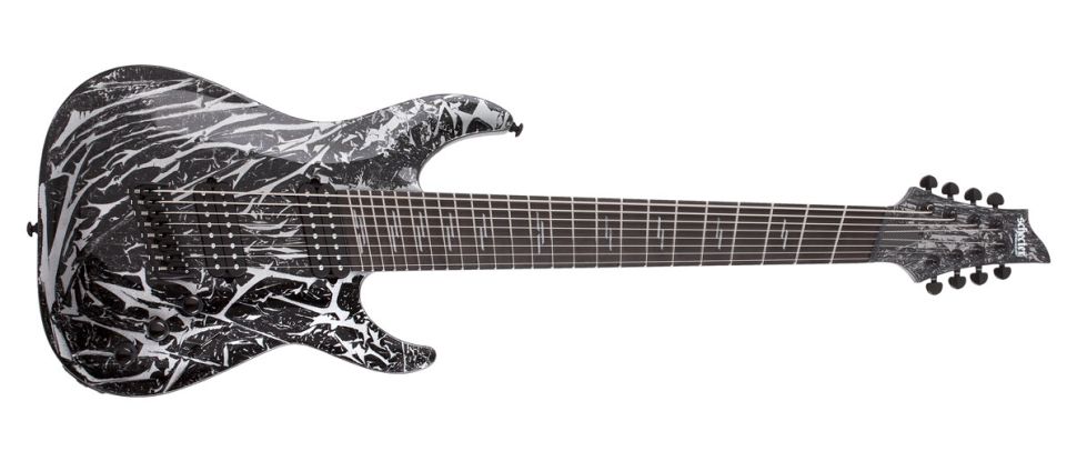 Schecter C-8 Multiscale Silver Mountain