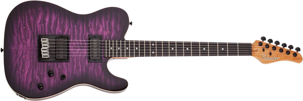 Schecter PT Pro Series Transparent Purple Burst